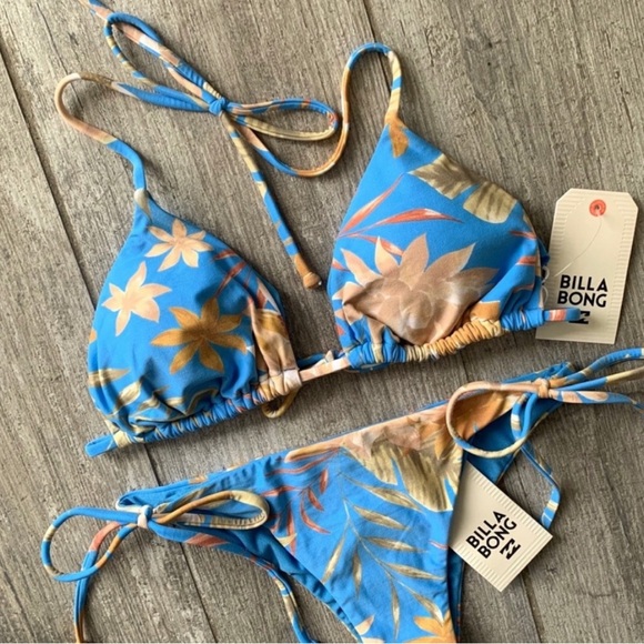 🔥🔥BILLABONG - PALM RISE SLIDE TRI ISLA BIKINI SET🔥🔥 - Picture 3 of 9